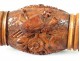 Nativity crib snuffbox corozo Mary Jesus Bible monstrance cross XIX
