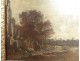 HSP Dutch landscape painting Aert van der Neer carved frame painting 17th