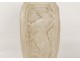 Vase Georges Hilbert antique decor female dog fish lion Art Deco XXth