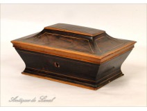 Box or cabinet tomb Charles X rosewood 19th