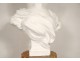 Large sculpture Carrara marble Henri Weigele bust woman woman lady nineteenth