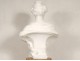 Large sculpture Carrara marble Henri Weigele bust woman woman lady nineteenth