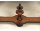 Table carved walnut Louis XIII twisted feet antique french seventeenth century