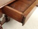 Table carved walnut Louis XIII twisted feet antique french seventeenth century