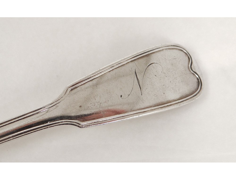 Cuillère à Olive En Argent Massif, Style Ancien, Restaurée