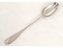 Cuillère à ragoût argent massif Fermiers Généraux silver spoon 168gr XVIIIè