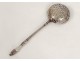 Cuillère à saupoudrer argent massif sterling silver spoon 59gr XIXè siècle
