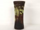 Horn vase glass paste Daum Nancy Art Nouveau landscape pond trees nineteenth