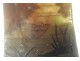 Horn vase glass paste Daum Nancy Art Nouveau landscape pond trees nineteenth