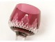 5 wine glasses Rhine cut crystal Baccarat crystal France twentieth color