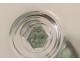 Crystal Rhine wine glass carved Baccarat France Genova emerald twentieth