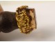 Seal Rock Crystal Rosewood stamp seal monogram french XIX