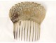 Hair comb silver vermeil silver nineteenth Old Man Chinese characters