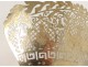 Peigne à cheveux argent vermeil Vieillard personnages chinois silver XIXème