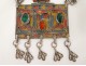 Frontal adornment earring silver enamel Irilh Talgamout do Oro Morocco 19th