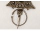 Pair fibulae Tizerzai n Taouka silver enamel Anti-Atlas Morocco Maghreb nineteenth