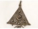 Pair fibulae Tizerzai n Taouka silver enamel Anti-Atlas Morocco Maghreb nineteenth