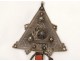Pair fibulae Tizerzai n Taouka silver enamels Siroua Taroudant Morocco XIX