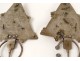 Pair fibulae Tizerzai n Taouka silver enamels Siroua Taroudant Morocco XIX