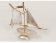 Storage compartment Sculpture sailboats pearl shell nineteenth Remember Etretat