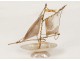 Storage compartment Sculpture sailboats pearl shell nineteenth Remember Etretat