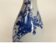 Paire petits vases pots porcelaine chinoise blanc-bleu fleurs Chine XVIIIè