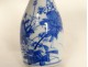 Pair of Chinese porcelain vases pots white-blue flowers eighteenth China