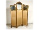 Screen 3 sheets rock carved Louis XV gilt Napoleon III nineteenth