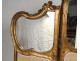 Screen 3 sheets rock carved Louis XV gilt Napoleon III nineteenth