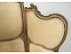 Screen 3 sheets rock carved Louis XV gilt Napoleon III nineteenth
