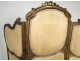 Screen 3 sheets rock carved Louis XV gilt Napoleon III nineteenth