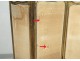 Screen 3 sheets rock carved Louis XV gilt Napoleon III nineteenth