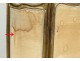 Screen 3 sheets rock carved Louis XV gilt Napoleon III nineteenth