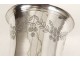 Timpani piedouche solid silver Minerva flowers silver cup 88,57gr XIX