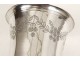 Timpani piedouche solid silver Minerva flowers silver cup 88,57gr XIX