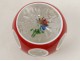Saint-Louis cut crystal sulphide paperweight flowers 20th century