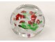 Paperweight sulfide crystal Saint Louis crystal paperweight twentieth flowers