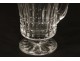 Service 45 glasses pitcher crystal flutes carved Villeroy &amp; Boch twentieth century