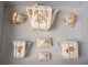 Dinette child doll porcelain Limoges cups flowers LJ &amp; Cie France XXè