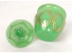 Candy dish covered opaline green gilding Baccarat Napoleon III nineteenth