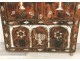 Porte de grenier marocaine bois sculpté marqueterie décor juif Maghreb XXè