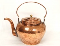 Bouilloire cuivre antique french kitchen copper XVIIIème siècle