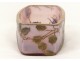 Planter enamelled glass gilding cut flowers Montjoye Art Nouveau XIXth