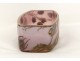 Planter enamelled glass gilding cut flowers Montjoye Art Nouveau XIXth