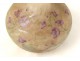 Petit vase boule pâte de verre Daum Nancy fleurs violettes Art Nouveau XIXè