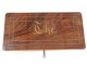 Tea box casket Charles X rosewood antique french nineteenth lemon