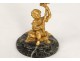 Gilt bronze marble Thermometer character child vine Napoleon III nineteenth