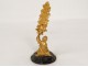 Gilt bronze marble Thermometer character child vine Napoleon III nineteenth