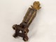 Thermometer bronze bust wildlife satyr C.Villain vine Napoleon III nineteenth