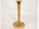 Paire bougeoirs flambeaux bronze doré Directoire candlesticks XVIIIè siècle